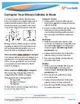 PDF Thumbnail for Caring for Your Urinary Catheter at Home