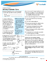 PDF Thumbnail for Urinary Catheter Care 