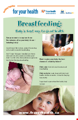 PDF Thumbnail for Breastfeeding - Baby's Best Way to Good Health