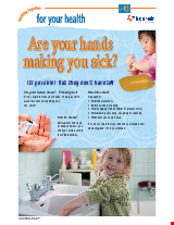 PDF Thumbnail for Are Your Hands Making You Sick? (Small Poster)