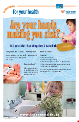 PDF Thumbnail for Are Your Hands Making You Sick? (Large Poster)