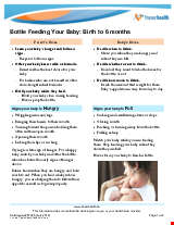 PDF Thumbnail for Bottle Feeding Your Baby Birth to 6 Months