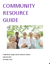 PDF Thumbnail for Community Resource Guide for Seniors