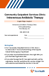 PDF Thumbnail for Community Outpatient Services Clinic: Intravenous Antibiotic Therapy