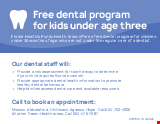 PDF Thumbnail for Free Dental Program for Kids Under Age Three (Post Card)