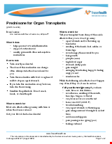 PDF Thumbnail for Prednisone for Organ Transplant
