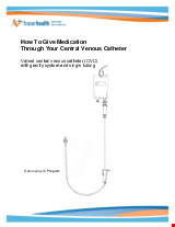 PDF Thumbnail for How to Give Medication Through Your Central Venous Catheter (VALVED) with Gravity System and Single Tubing