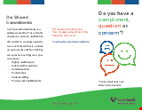 PDF Thumbnail for Do you have a compliment, question or concern? Tell us about your care while in the hospital.