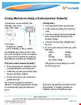 PDF Thumbnail for Giving Medicines Using a Subcutaneous Butterfly