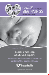 PDF Thumbnail for Babies and Sleep - What can I expect?