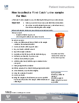 PDF Thumbnail for How to collect a ‘First Catch’ urine sample for Men