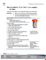 PDF Thumbnail for How to collect a ‘First Catch’ urine sample for Men