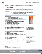 PDF Thumbnail for Urine Sample - First Catch - How to collect for Men