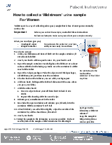 PDF Thumbnail for How to collect a ‘Midstream’ urine sample for Women