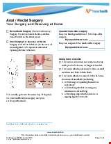 PDF Thumbnail for Anal – Rectal Surgery: Your Surgery and Recovery at Home
