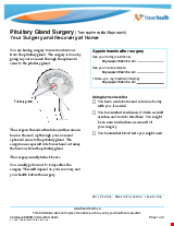 PDF Thumbnail for Pituitary Gland Surgery (Transsphenoidal Approach) Your Surgery and Recovery at Home
