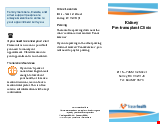 PDF Thumbnail for Kidney Pre-transplant Clinic