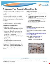 PDF Thumbnail for Trauma and Post-Traumatic Stress Disorder