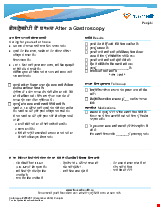 PDF Thumbnail for Gastroscopy: Instructions for Going Home