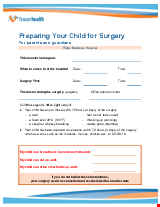 PDF Thumbnail for Preparing Your Child for Surgery - For parents and guardians
