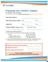 PDF Thumbnail for Preparing Your Child for Surgery - For parents and guardians