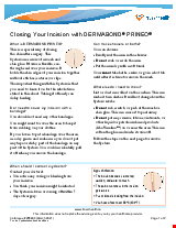 PDF Thumbnail for Closing Your Incision with DERMABOND PRINEO