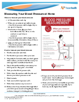 PDF Thumbnail for Measuring Your Blood Pressure at Home