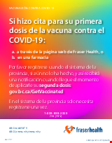 PDF Thumbnail for COVID-19 Immunization: Second Dose Poster (MEDIUM)