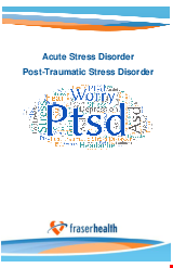 PDF Thumbnail for Acute Stress Disorder and Post Traumatic Stress Disorder