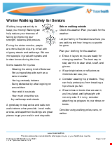 PDF Thumbnail for Winter Walking Safety for Seniors