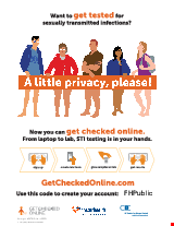 PDF Thumbnail for Get Checked Online for Sexually Transmitted Infections {FHPublic} Small Poster C
