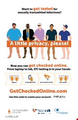 PDF Thumbnail for Get Checked Online for Sexually Transmitted Infections {FHPublic} Large Poster B