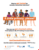 PDF Thumbnail for Get Checked Online for Sexually Transmitted Infections {FHPrimary} Small Poster A