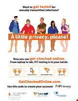 PDF Thumbnail for Get Checked Online for Sexually Transmitted Infections {FHPrimary} Small Poster C