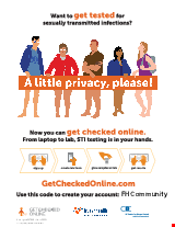 PDF Thumbnail for Get Checked Online for Sexually Transmitted Infections {FHComm} Small Poster C