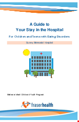 PDF Thumbnail for A Guide to Your Stay in Hospital: Information for children and teens with eating disorders