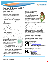 PDF Thumbnail for How can I babywear safely? Information for families