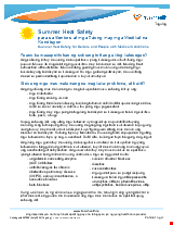 PDF Thumbnail for Summer Heat Safety for Seniors and People with Medical Conditions (Large Text Version)