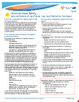PDF Thumbnail for Summer Heat Safety for Seniors and People with Medical Conditions