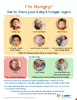 PDF Thumbnail for I'm Hungry! Get to know your baby's hunger signs (Small Poster)
