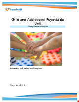 PDF Thumbnail for Child and Adolescent Psychiatric Unit: Information for Family and Caregivers