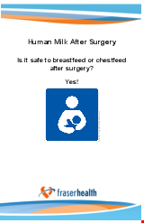 PDF Thumbnail for Human Milk After Surgery