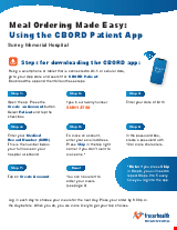 PDF Thumbnail for Meal Ordering Made Easy: Using the CBORD Patient App