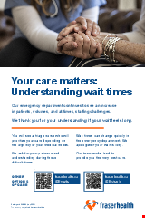 PDF Thumbnail for Your Care Matters: Understanding Wait Times (X-Large Poster)