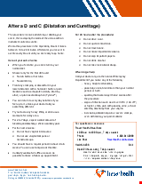 PDF Thumbnail for After a D and C (Dilatation and Curettage)