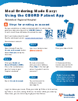 PDF Thumbnail for Meal Ordering Made Easy: Using the CBORD Patient App