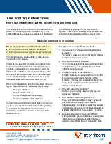 PDF Thumbnail for You and Your Medicines – Birthing Units
